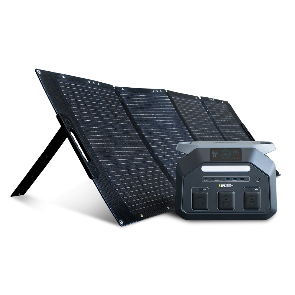 ポータブル電源P1800+200W ソーラーパネル セット