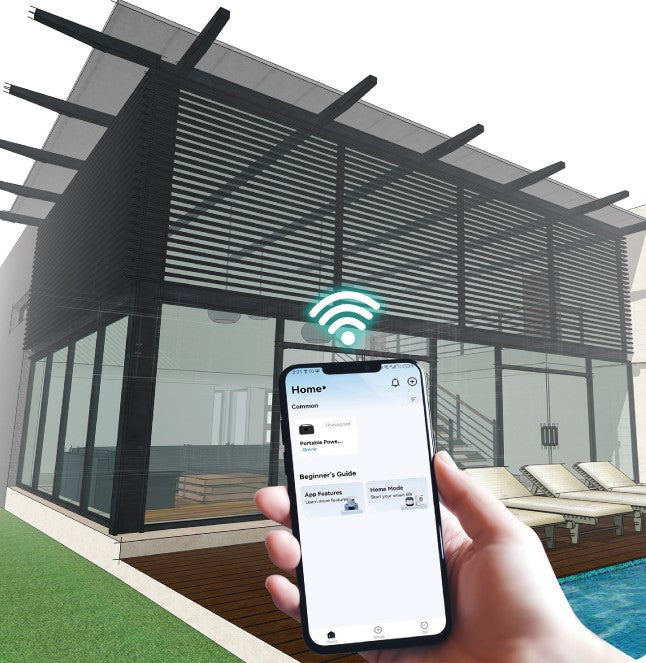 Wi-Fi ＆ Bluetooth でポータブル電源を遠隔でコントロールできます