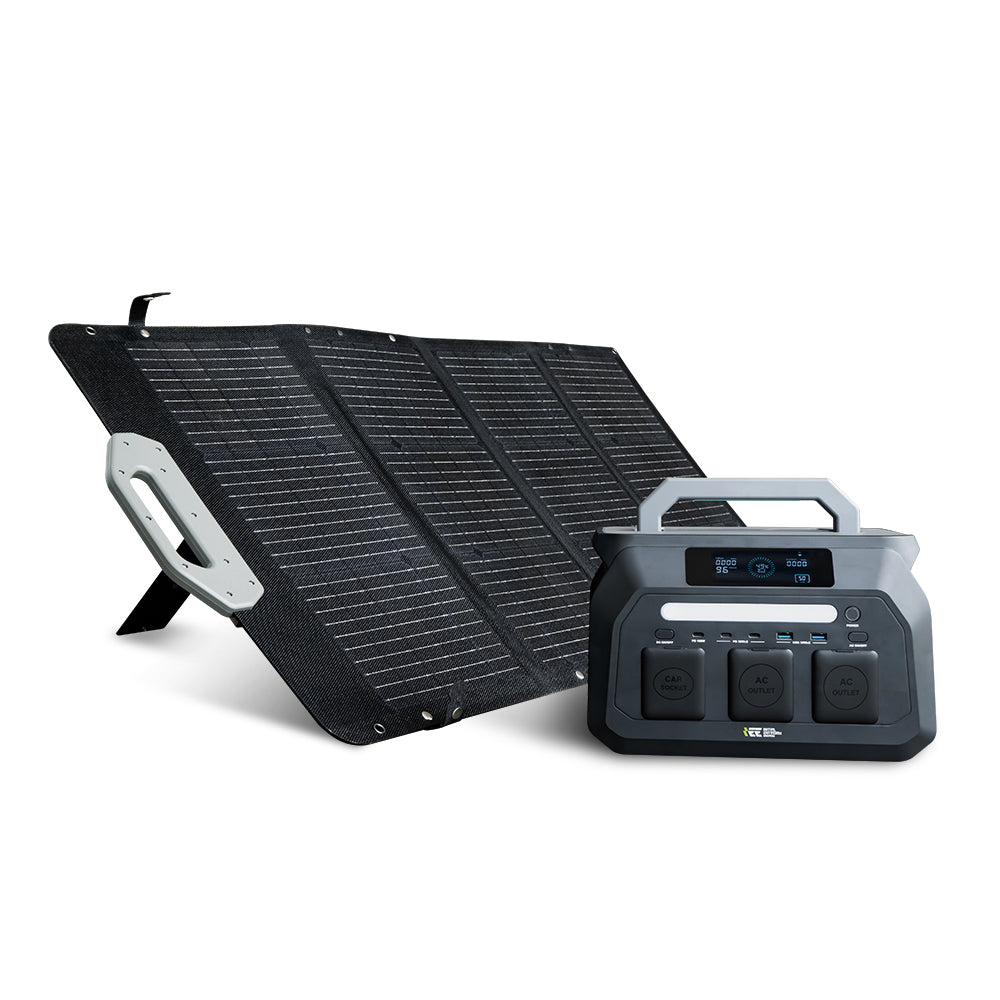 ポータブル電源P800+100W ソーラーパネル セット